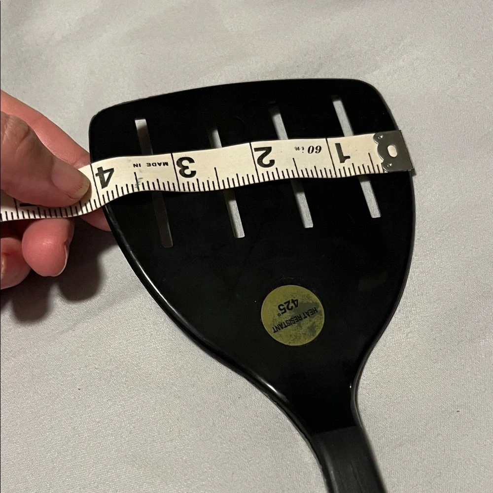 NWT Tailor Made Vintage Nylon Black 4Slot Slotted Turner Spatula Flipper Utensil